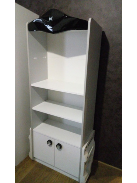 Книжкова шафа біла із серії Автомобільні пристрасті